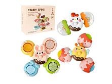 Брязкальце-спінер YB 11600 “Морозиво”, тріскачки, спінер, пірамідка, прорізувач, на присосках, в коробці