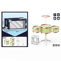 Барабанна установка XBL 993-3 8 елементів, 3 барабани, діаметри: 23 см, 16 см, тарілка, стільчик, палички, в коробці