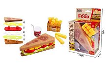 Набір продуктів 623-524 тост з начинкою, картопля, напій, в коробці