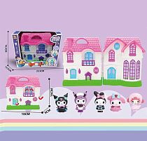 Набір героїв YQ 516 5 фігурок героїв, розкладний будиночок, в коробці