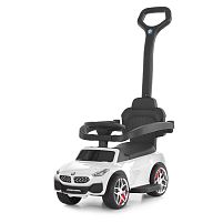 Каталка-толокар Bambi M 6253EL-1 (колеса: Ø5,5"/EVA, батьк. ручка, страхувальний бампер, сидіння: екошкіра, музика, до 30 кг)