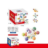 Брязкальце-спінер 6246 E 3 брязкальця, гумові прорізувачі, присоски, в коробці