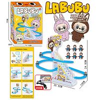 Трек 2021-30 6 героїв, підсвічування, автоматичний підіймач, весела мелодія, гірки, на батарейках, від мережі, USB кабель, в коробці