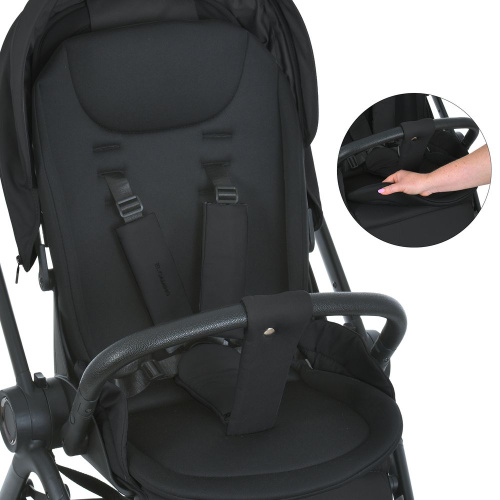 Коляска дитяча прогулянкова El Camino ME 1191 CHLOE Black фото 13