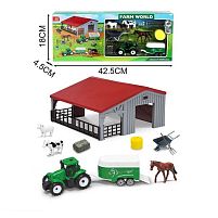 Ферма 798 A190 трактор, причеп, тачка, свійські тварини, аксесуари,елементи ферми, в коробці