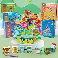 Балансир дерев'яний C 65097 шнурівка, в коробці, ВИДАЄТЬСЯ ТІЛЬКИ МІКС ВИДІВ