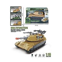 Танк JS 206 A автоматична вібрація дула, масштаб 1:16, підсвічування, інерція, на батарейках, рухома башта з тріскачкою, в коробці