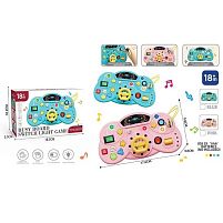 Бізіборд FXB 50 2 кольори, звуки, мелодії, підсвічування, перемикачі, в коробці