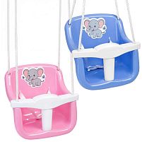 Гойдалка №7 "Веселий малюк" 7007 "Bamsic", розмір сидіння: 36*32*40 см