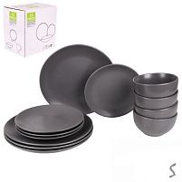 Набір столового посуду 12пр/наб (тарілка 26+21см, супниця 14см) Stenson MC5581-1