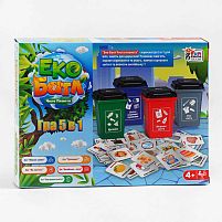 Настільна навчальна гра "Еко Батл. Чиста планета" 25045 "4FUN Game Club", 5 варіантів гри, в коробці