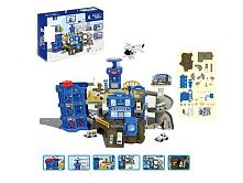 Трек ZX 065 A “Поліцейський відділок”, звук, підсвічування, 3 машинки, механічний підйомник, в коробці