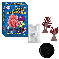 Набір для експериментів "Клен в кристалах (червоне)" 10114183У "Ранок", розчин, основа, в коробці