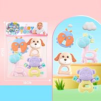 Набір брязкалець 030 4 штуки, прорізувач, в пакеті