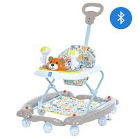 Ходунки дитячі Bambi M 3656A-S-11-2 (64,5*71*87 см., колеса: 8 шт, Ø7 см, стопори: 2 шт., висота: 3 положення, батьк. ручка, музика, світло, бежевий)