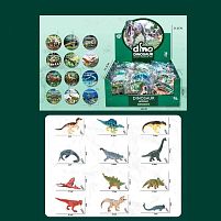 Набір динозаврів JS 20-1 ЦІНА ЗА 36 ШТУК В БЛОЦІ, картки із назвами, в коробці