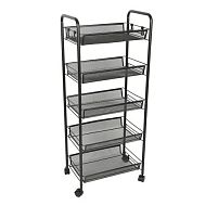 Етажерка на колесах 5яр 101*25*44см Stenson M50288-5BL