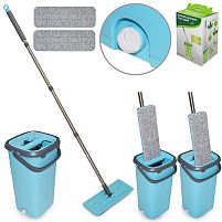 Швабра з відром 23*22*40см з автоматичним віджиманням 1.3м (2 змін. насадки) Stenson (MH-2733F)