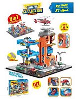 Багаторівнева парковка SK 6603 звук, підсвічування, 2 машинки, рухливі елементи, наліпки, механічний підіймач, в коробці