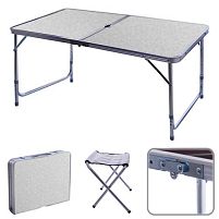 Стіл-валіза (мдф, алюм.каркас, 4 стільці) 120*60*70см Stenson MH-5309S-1/R95029