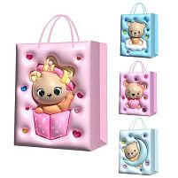 Пакет подарунковий паперовий L "Teddy 3D" 31*41*12см Stenson R96977-L