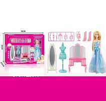 Лялька 131-31 30 см, шарнірні суглоби, аксесуари, меблі, в коробці