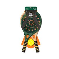 Набір ракеток 9932 2 ракетки, пластиковий корпус та полотно, м'яка ручка, на листі