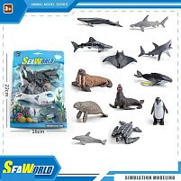 Набір тварин YJ 738 “Морські тварини”, 12 штук, в пакеті