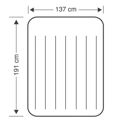 Надувний полуторний матрац Dura-Beam Intex 64148 (25*137*191 см., 30 см. з підголовником, вбудований електро-насос 220 V) фото 5