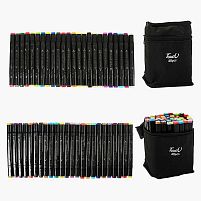 Набір маркерів C 65302 48 шт, двосторонні, у чохлі