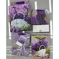 Пакет подарунковий паперовий M "Lavender" 26*32*10см Stenson WW02812-M