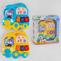 Піаніно 36541 «TK Group», ОЗВУЧУВАННЯ УКРАЇНСЬКОЮ МОВОЮ, «Автобус», 2 види, підсвічування, розучування цифр, мелодії, пісні, в коробці