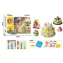 Тісто для ліплення 9011 6 кольорів тіста, фігурні форми, ніж, в коробці