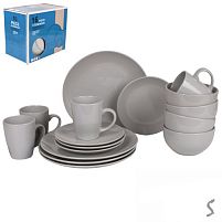 Набір столового посуду 16пр/наб (тарілка 26+20см, супниця 14см, чашка 420мл) Stenson MC5574-1