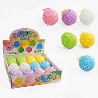 М’яч стрибун C 66568 ЦІНА ЗА 12 ШТУК В КОРОБЦІ, підсвічування, пискавка, в коробці