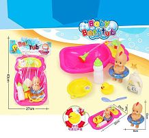 Пупс 669-399 D ванна, помпова подача води, аксесуари, в пакеті