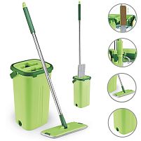Швабра з відром 23*22*40см з автоматичним віджиманням 1.3м (2 змін. насадки) Stenson (MH-2733)