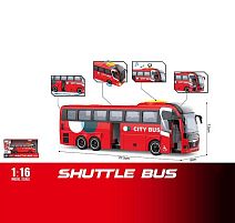 Автобус WY 1107 B інерція, звуки, підсвічування, відкриваються дверцята, в коробці