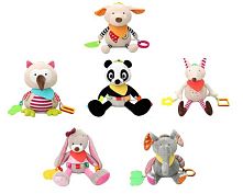 Брязкальце C 75306 “Тваринка”, прорізувач, мелодія вітру, кріплення, в пакеті, ВИДАЄТЬСЯ ТІЛЬКИ МІКС ВИДІВ