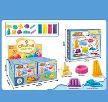 Тісто для ліплення 5831 C ЦІНА ЗА 12 ШТУК В БЛОЦІ, 4 кольори тіста, форми, приладдя