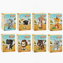 Конструктор 30015-1 ЦІНА ЗА 1 ШТУКУ, “Африканські тварини”, кількість деталей: 150+, в коробці, ВИДАЄТЬСЯ ТІЛЬКИ МІКС ВИДІВ