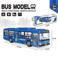 Автобус 138-2 підсвічування салону, звук, пісні, озвучення англійською мовою, інерція, гумові колеса, двері відчиняються, в коробці