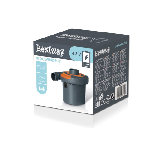 Електричний насос для надування Bestway 62155 (портативний елетричний USB насос на акумуляторах, 565 л/хв) фото 10