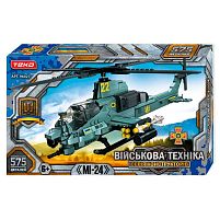 Конструктор "Військова техніка" 96027 "Teko", 575 деталей, ударний гелікоптер Мі-24, в коробці