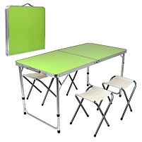 Стіл-валіза (мдф, алюм.каркас, 4 стільці) 120*60*70см Stenson MH-5309S-5