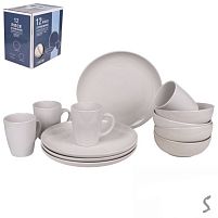 Набір столового посуду 12пр/наб (тарілка 26см, супниця 16.5см, чашка 420мл) Stenson MC5583-3