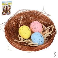 Декор великодній "Easter nest" 4шт/уп 5.5*1.5см Stenson R40458