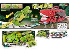 Машина-гараж Y 2126 3 металопластикові машинки, 2 в 1, ВИДАЄТЬСЯ МІКС, в коробці