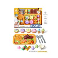 Набір солодощів 397 A-6 кекси, морозиво, печиво, чашечка, ніж, вилка, ложка, в коробці