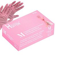 Рукавички нітрилові M Hoffen 3.5г нестерильні текстуровані б/п 50пар/уп Stenson HFN-34352M